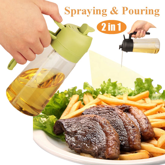 470ml 2 In 1 Kitchen Oil Sprayer & Oil Dispenser