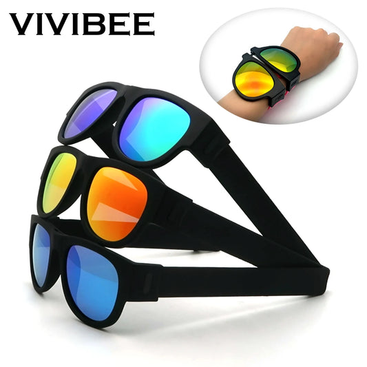 VIVIBEE Men Polarized Folding Sunglasses